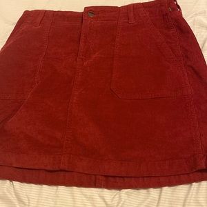 Corduroy red medium-large skirt